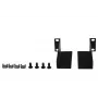 Rockstable 10 L-Mounting Rails - Rack Shelf Set - Must - SPCC teras - 1U - Ovaal - 25,4 cm (10 tolli) (RS10-33L)