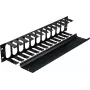 Rockstable 2U 19-tolline kaablihalduspaneel - must - SPCC teras - 483 mm (RS19-002)