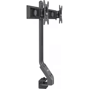 Rockstable RS-MM005 Advanced Dual Monitor Mount - Clamp / Grommet - 16 kg - 33 cm (13 inch) - 68.6 cm (27 inch) - 100 x 100 mm - Must