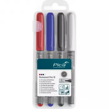 PICA-MARKER Pica Permanent-Pen 1.0mm Assorted koos Instant-White-Pen'iga
