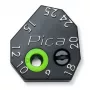 PICA-MARKER Pica Scriber Block - Must ABS-plastikust märgistusjuhend pliiatsiteritaja, kompassi, paralleeljoone ja sügavusmärgistuse juhikuga Pica-Dry Longlife automaatpliiatsile