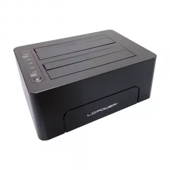 LC-Power LC-DOCK-C-V2 USB-C dokkimisjaam HDMI, DisplayPort, VGA, 3x USB-A, USB-C andmed, USB-C PD 100W, Gigabit Ethernet, SD/microSD kaardilugeja, 3,5 mm heli, hall