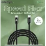 ALKAYA Speed Flex USB-C to Lightning kaabel 2 m Valge (CL-60033)
