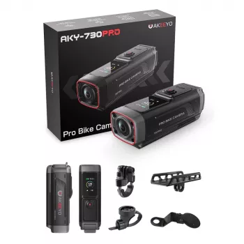 AKEEYO 730Pro 4K Lenksu kaamera jalgrattale ja mootorrattale - Must