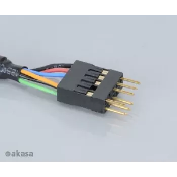 Akasa EX1394I-40 IEEE 1394 FireWire pikenduskaabel 40 cm (0,4 m) 6-pin isane emane must