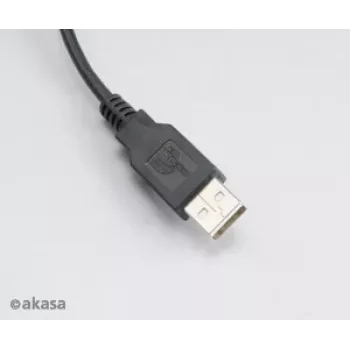 Akasa AK-CBUB05-10BK USB 2.0 kaabel - USB-A Micro-USB-B - 1m - Must