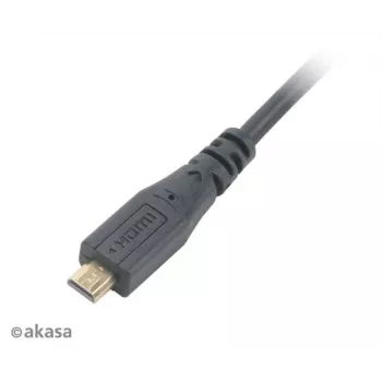 Akasa 1,5m High Speed HDMI with Ethernet Cable - HDMI Type A to Micro HDMI - 4K - Must