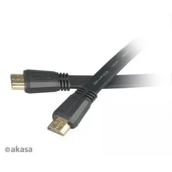 Akasa HDMI 2m High Speed HDMI kaabel Ethernetiga 10,2 Gbit/s 4K 3D Must