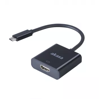 Akasa väline videoadapter - USB-C HDMI-le - 4K@60Hz - must