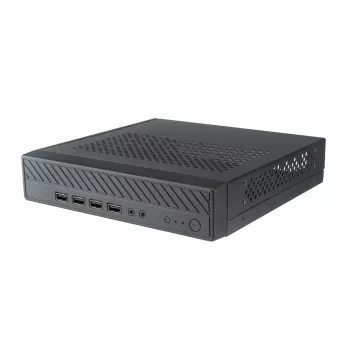 Akasa Cypher MX Thin Mini-ITX korpus, alumiinium/SGCC, must, 1x 2,5 inch HDD/SSD, VESA kinnitus