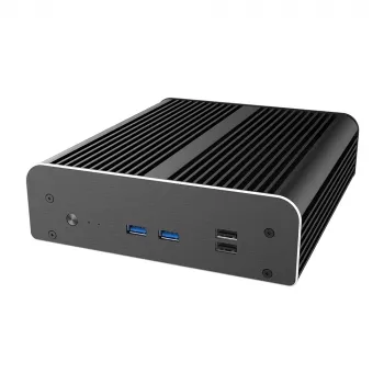 Akasa A-NUC50-M1B Ventilita NUC Korp - Alumiinium - Must - UCFF - 2,5 inch Kettaruum