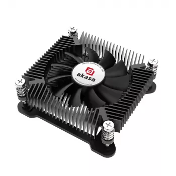 Akasa KS7 Intel LGA 1200/115X madala profiiliga CPU jahuti, kõrgus 16 mm, kruvid ja tagumine plaat