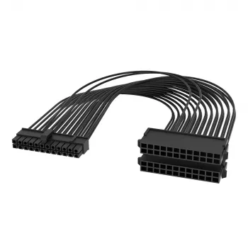 Akasa 2 Sets 20+4 Male to Dual Female PSU Cable - Cable