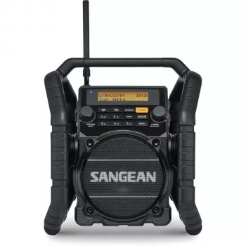 Sangean U-5 DBT (Utility 50) Must - DAB+/FM kaasaskantav raadio Bluetoothiga, IP64, 7W RMS