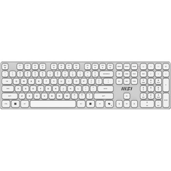 MSI FORGE K210 W Combo White FR - Juhtmega USB klaviatuuri ja hiire komplekt, prantsuse AZERTY paigutus, vikerkaare RGB taustvalgus, 6400 DPI optiline hiir
