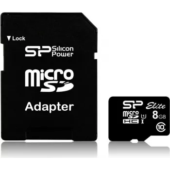 Silicon Power Elite 8GB microSDHC UHS-I mälukaart Class 10