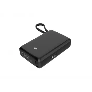 Silicon Power CP10 10000mAh PD USB-A 2xUSB-C Power Bank, Must