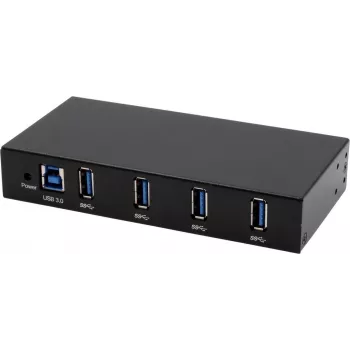 EXSYS EX-11234HMS-2 4 Port USB 3.2 Gen 1 Hub, Din-Rail ja seinakinnitus, VIA VL817_Q7S kiibistik