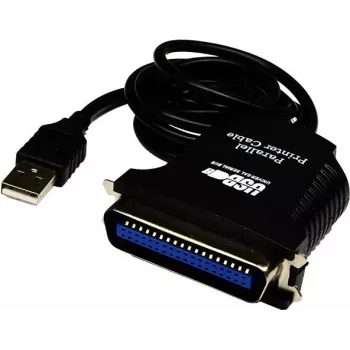 Exsys EX-1300-2 USB-paralleeladapteri kaabel - 1m - Must