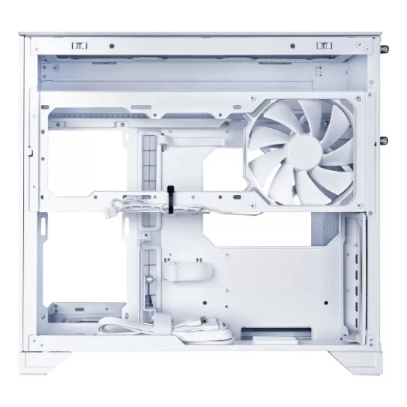 Lian Li O11 Vision-M Micro-ATX Tower, Karastatud Klaas, Valge