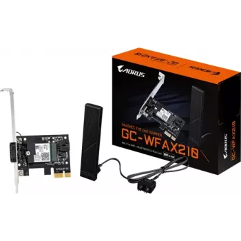 GIGABYTE GC-WFAX210 Wi-Fi 6E PCIe x1 laienduskaart Bluetooth 5.2-ga