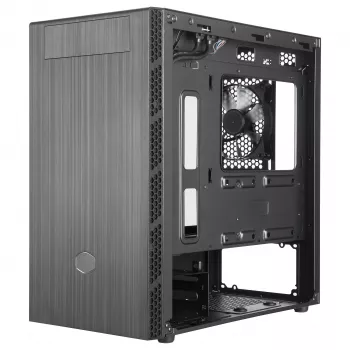 Cooler Master MasterBox MB400L Micro-ATX Mini Tower, teras, tahke külgpaneel, ilma toiteplokita