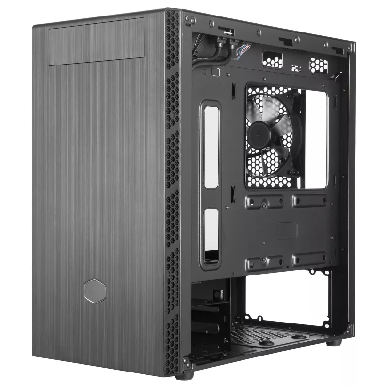 Cooler Master MasterBox MB400L Micro-ATX Mini Tower, teras, tahke külgpaneel, ilma toiteplokita