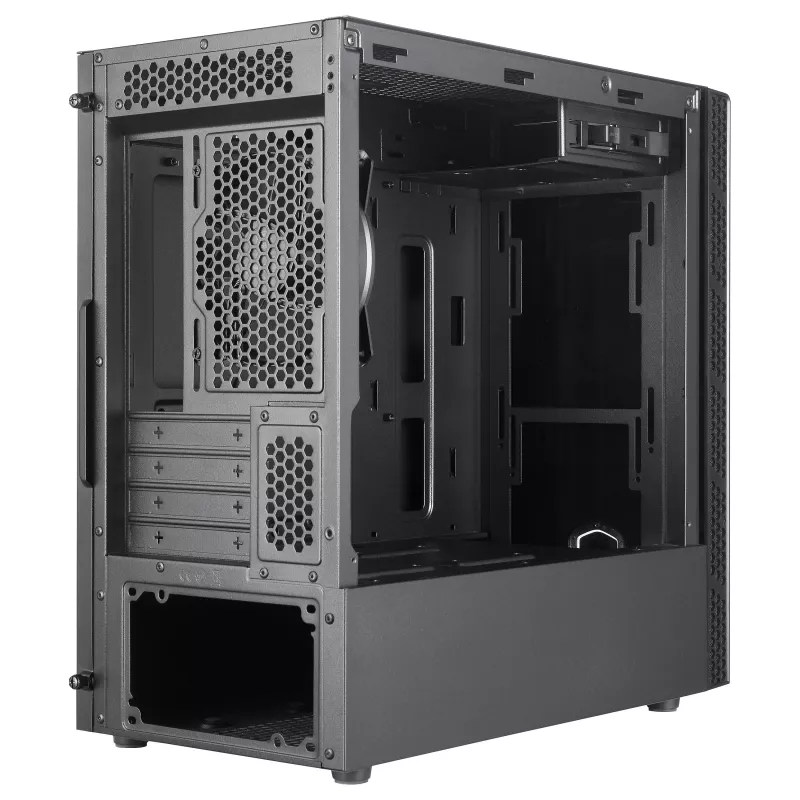 Cooler Master MasterBox MB400L Micro-ATX Mini Tower, teras, tahke külgpaneel, ilma toiteplokita