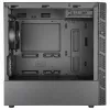 Cooler Master MasterBox MB400L Micro-ATX Mini Tower, teras, tahke külgpaneel, ilma toiteplokita
