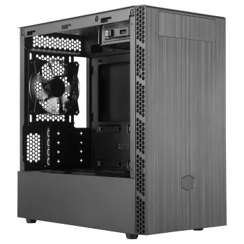 Cooler Master MasterBox MB400L Micro-ATX Mini Tower, teras, tahke külgpaneel, ilma toiteplokita