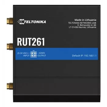 Teltonika tööstusruuter RUT261 - 4G LTE Cat 6, Wi-Fi 4, Dual SIM, EU PSU