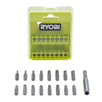 Ryobi RAK17SD 17-osaline kruvikeeraja otsikute komplekt