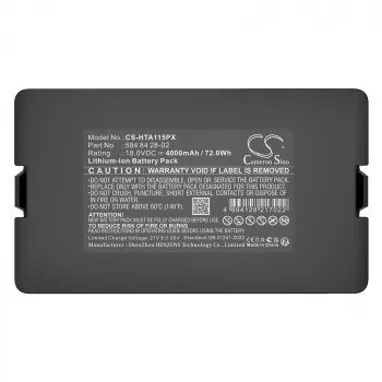 CAMERON SINO Aku tüüp 584 84 28-02 584 85 28-03 Husqvarna Gardena Flymo / Cs-hta115px jaoks