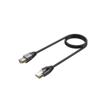UNITEK Cat.8 S/FTP Ethernet Patch Cable 10m RJ45 40Gbps 2000MHz Gold-Plated Black