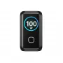 UNITEK GaN Laadija ekraaniga 100W 3xUSB-C 1xUSB-A PD3.0 QC4.0 Must