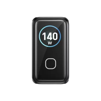 UNITEK GaN Laadija Ekraaniga 140W 3xUSB-C 1xUSB-A PD3.0 QC4.0 Must