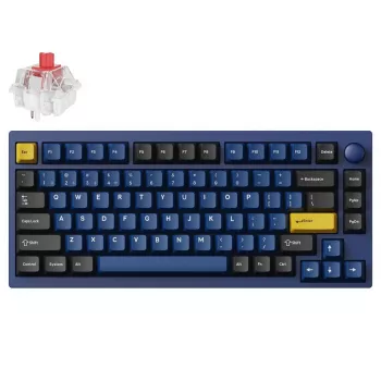 Keychron P1P-O1 75% Lemokey Super Red Switch Navy Blue Mechanical Keyboard