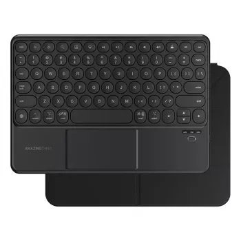 AMAZINGTHING Minimal Case Keylite Combo klaviatuuriga korpus iPad Air 13 M3/M4 (2025/2026) jaoks - must