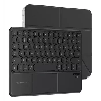 AMAZINGTHING Minimal Case Keylite Combo klaviatuuriga korpus iPad Air 13 M3/M4 (2025/2026) jaoks - must
