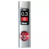 Pentel Ain Stein mehaanilise pliiatsi südamik - B - hall - 0,3 mm - 60 mm - 15 tk