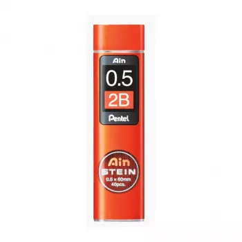 Pentel C275-2BO Super Hi-Polymer juhtmete täitekomplekt 0,5 mm 2B Oranž 40 tk karp