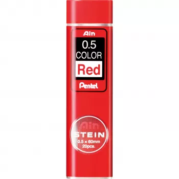 Pentel AIN STEIN punane mehaaniline pliiatsisüdamik 0,5 mm, erksavärviline