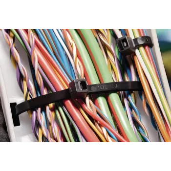 HellermannTyton T50L kaabliside - polüamiid - valge - 11 cm - V2 - EC 60092 seeria - IEC 62275:2006 - 39 cm