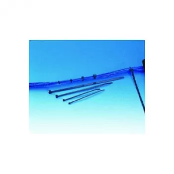 HellermannTyton T120R(E) kaabliside - Polüamiid 6.6 - Must - 387 mm - 7,6 mm - 100 tk