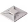 HellermannTyton MB3A-PA66-NA-C1 Kaablisideme alus, valge, 100 tk