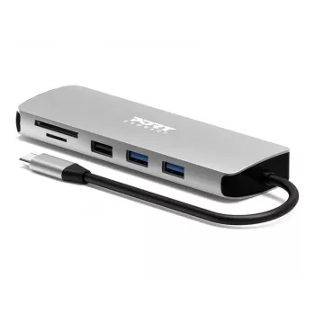 PORT Designs USB-C 9-in-1 dokkimisjaam 4K HDMI ja 85W PD-ga - Space Grey