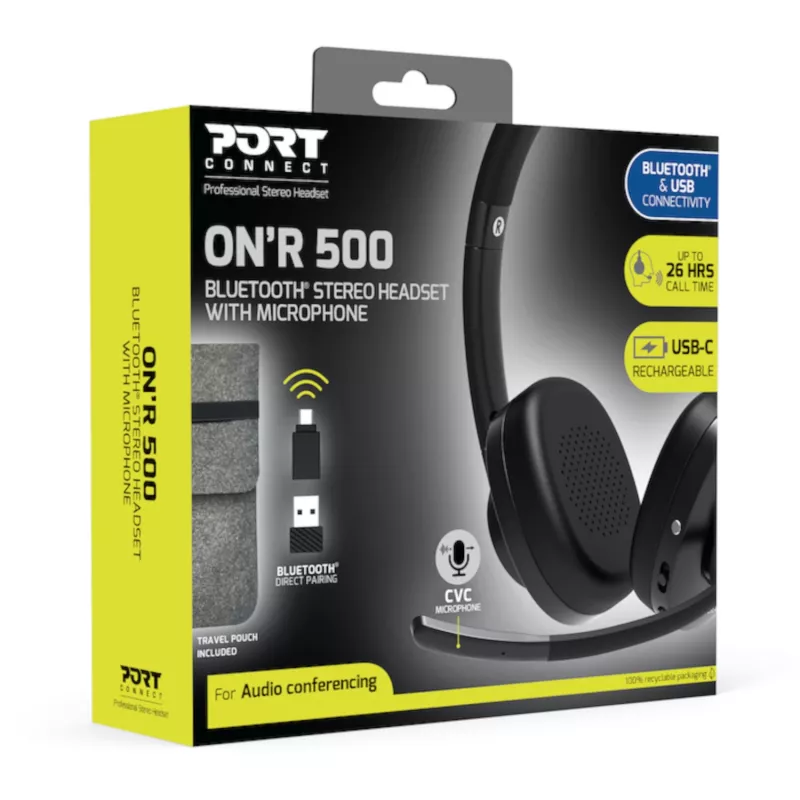 PORT Designs PORT Connect ON'R 500 - Peaklapp - Kõrvapealne - Bluetooth