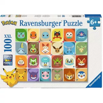 RAVENSBURGER Lastemõistatus Pokémon Faces (100 tükki)