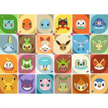 RAVENSBURGER Lastemõistatus Pokémon Faces (100 tükki)