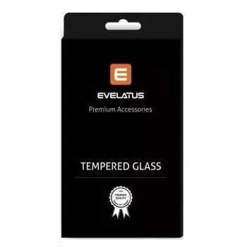 Evelatus Samsung Galaxy A22 4G 2.5D Full Cover Japan Glue Glass Anti-Static Tempered Glass Screen Protector